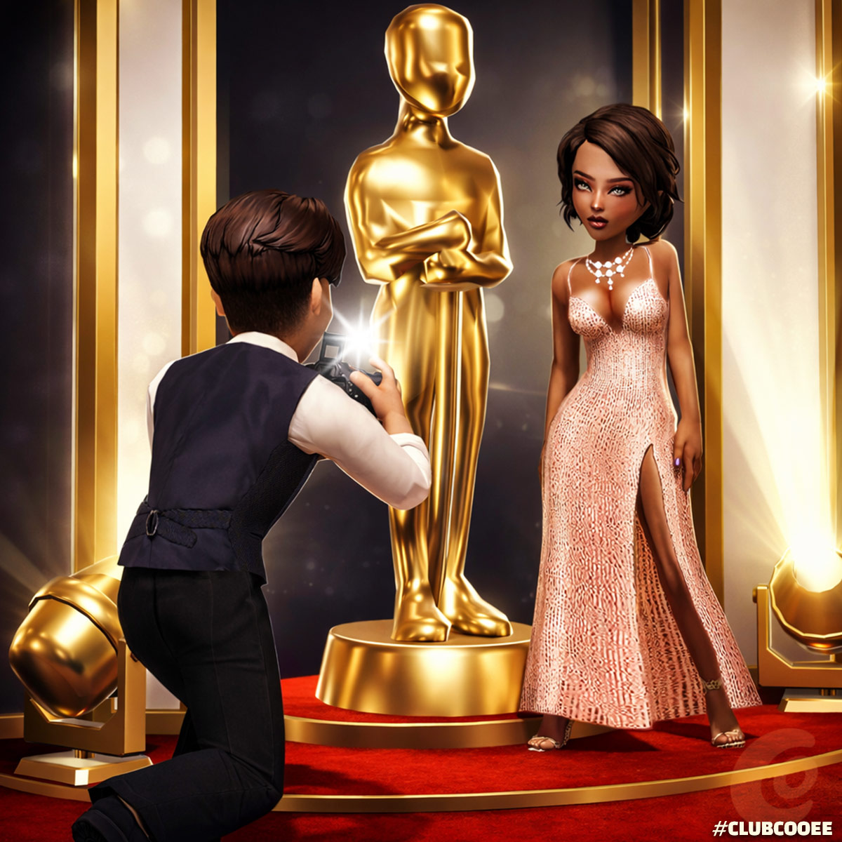 Evento do Oscar: Torne-se a Estrela da Noite