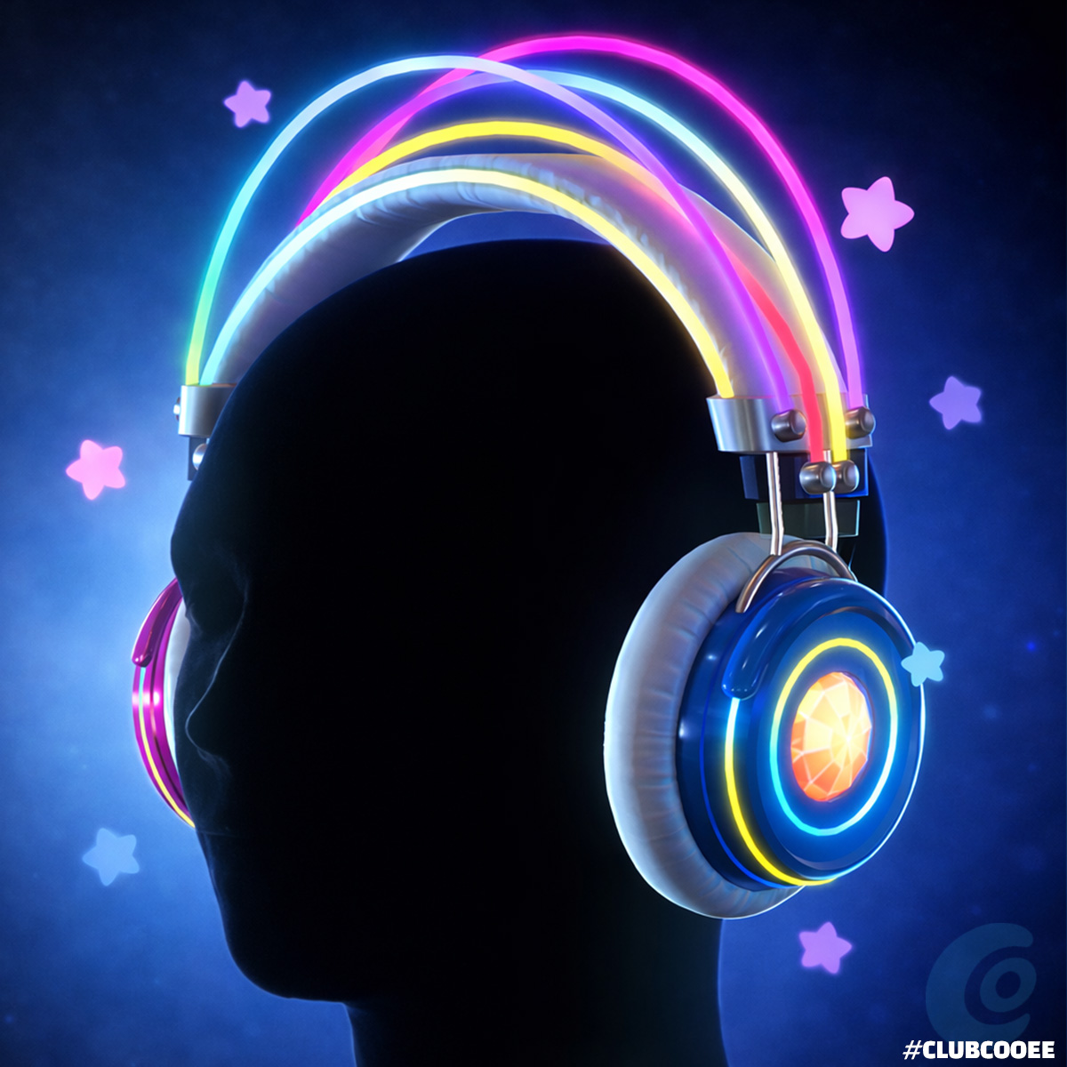 Fones Neon Rush (Série de Colecionáveis Frequency Headphones 4/4)