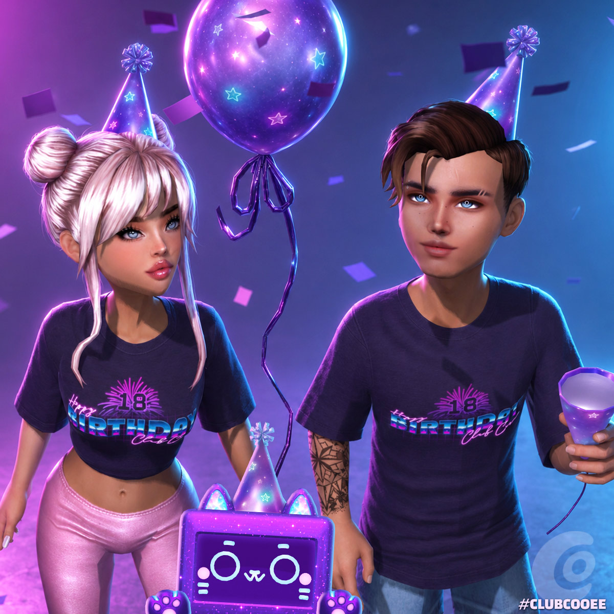 🎂 Club Cooee faz 18 anos! Vamos comemorar juntos! 🎉