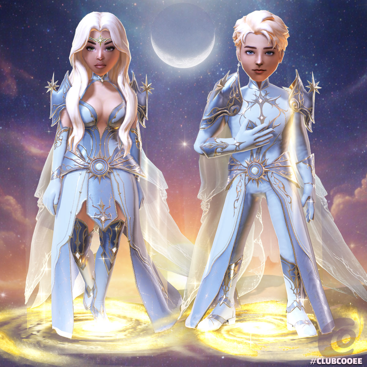 👑 Conjunto Premium Ascendente Celestial 👑