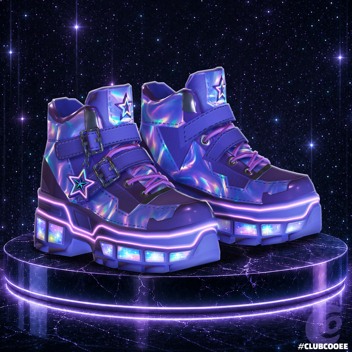 👟 The Sneaker Vault 4/4: Conheça os Neon Pulse Kicks 🌈⚡
